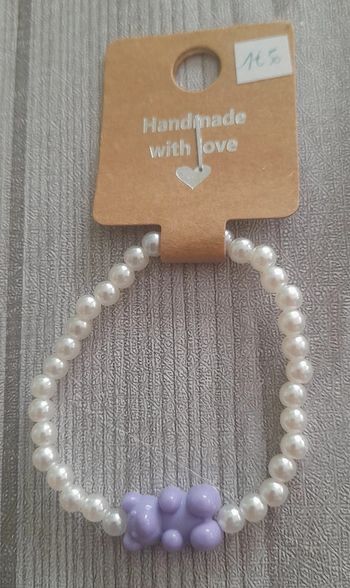 Bracelet ours violet