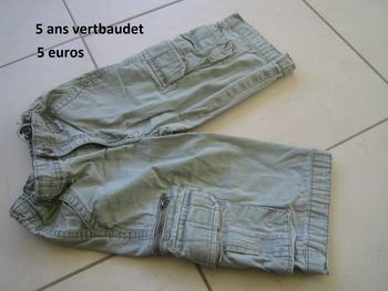 lot de 5 bermudas garçon 5 ans vertbaudet TAO