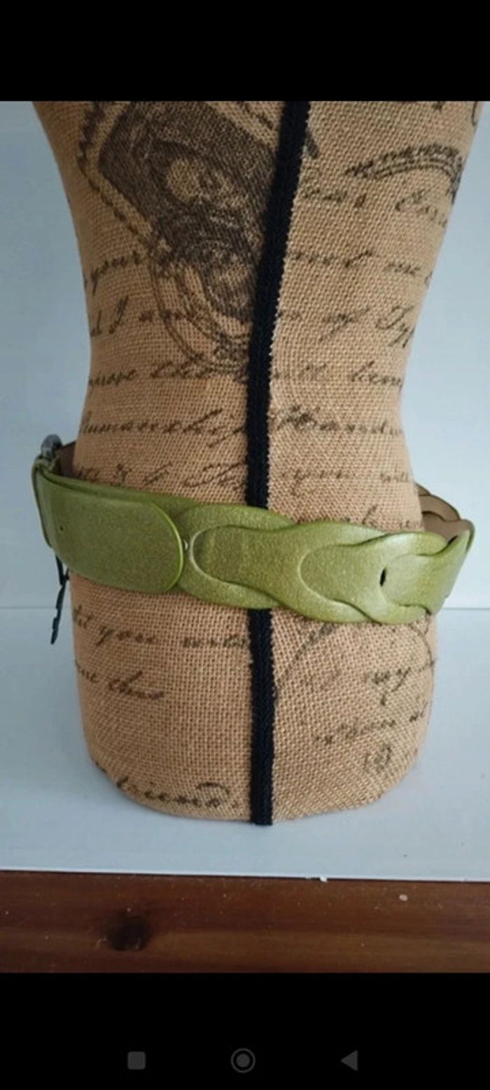 Ceinture verte croisée 90 cm femme - photo numéro 8