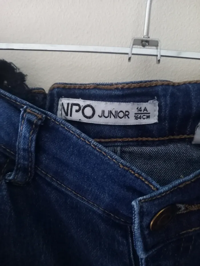Pantalon jean bleu foncé de la marque Npo junior - photo numéro 2