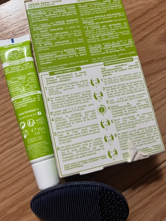 crème épilatoire visage boondepil - photo numéro 3