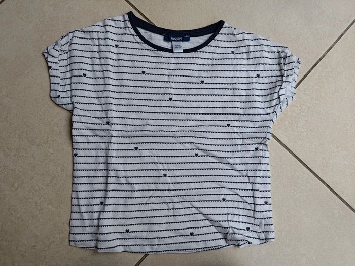 T shirt coeur marinière