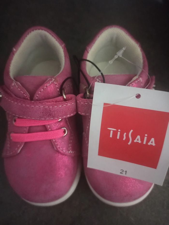 Chaussures roses brillantes