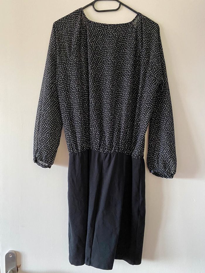 Robe bi-matière Esprit Taille 38 - photo numéro 3
