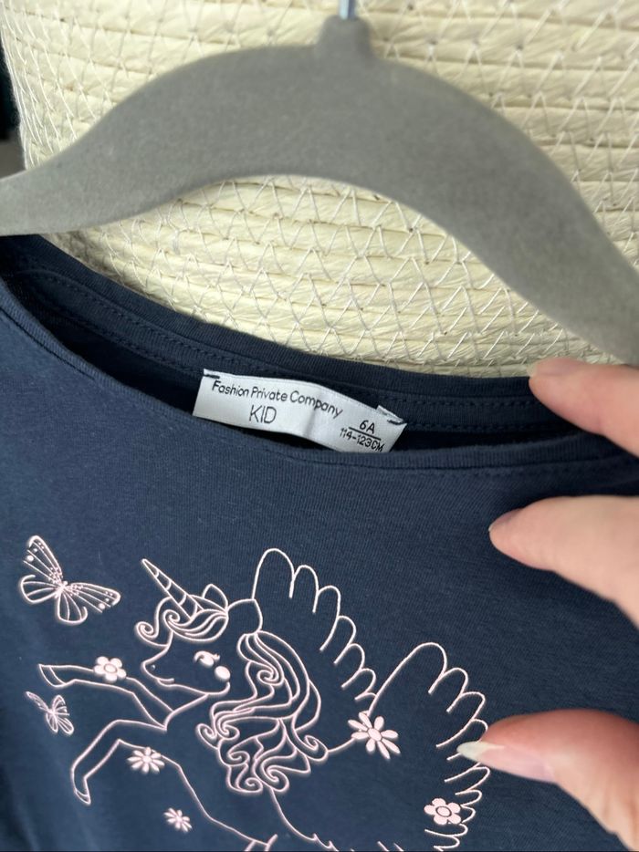 T-shirt manches longues fille - Taille 6 ans - photo numéro 3