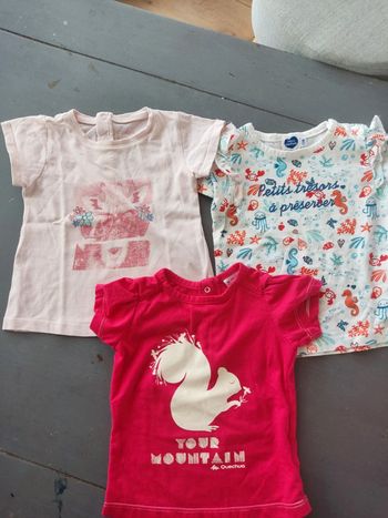 Lot haut manches courtes