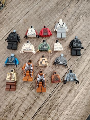Lot vrac lego star wars torses figurines incomplètes