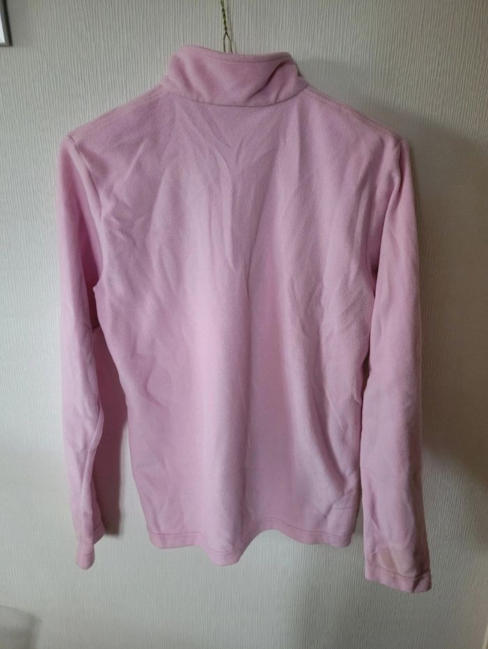 Pull polaire à zip rose Quechua - Taille 14 ans - photo numéro 2