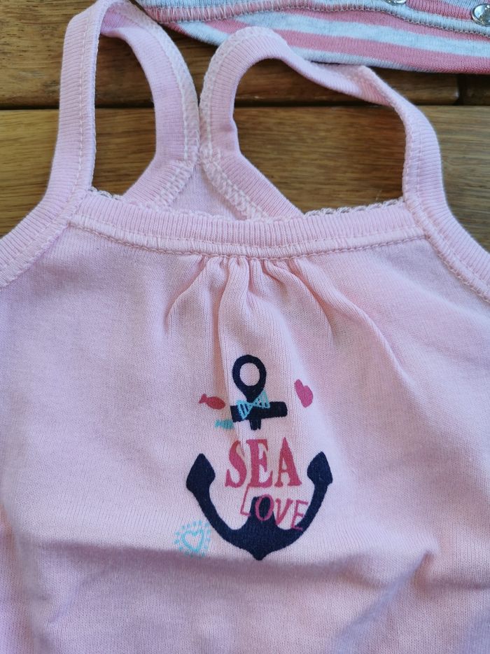 Lot 7 bodies bretelles 12 mois - photo numéro 8