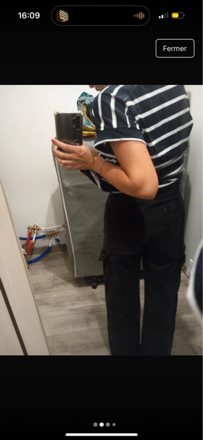 cargo noir femme - photo numéro 2