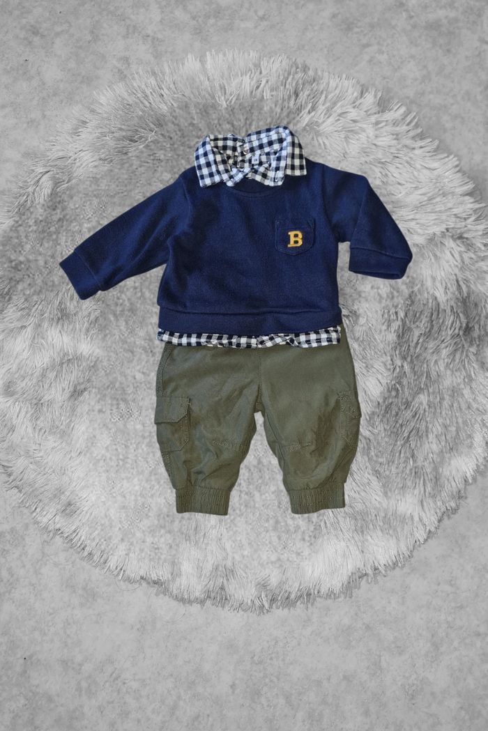 ensemble 2 pièces bébé garçon 3 mois