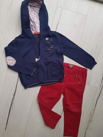 Ensemble 2 pièces mi saison fille 2ans sergent major in extenso