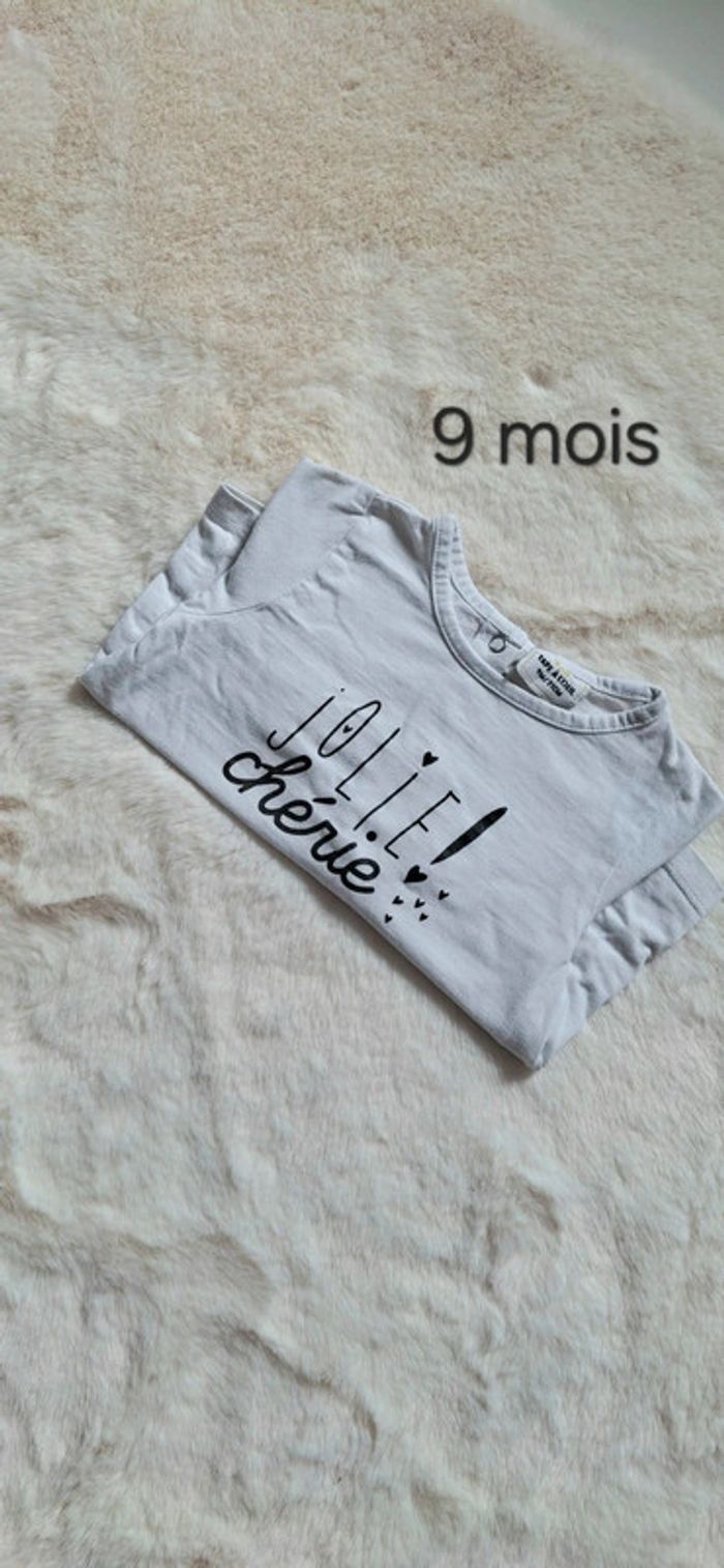 T-shirt manches longues TAO taille 9 mois