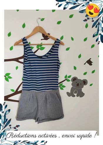 Combi short femme