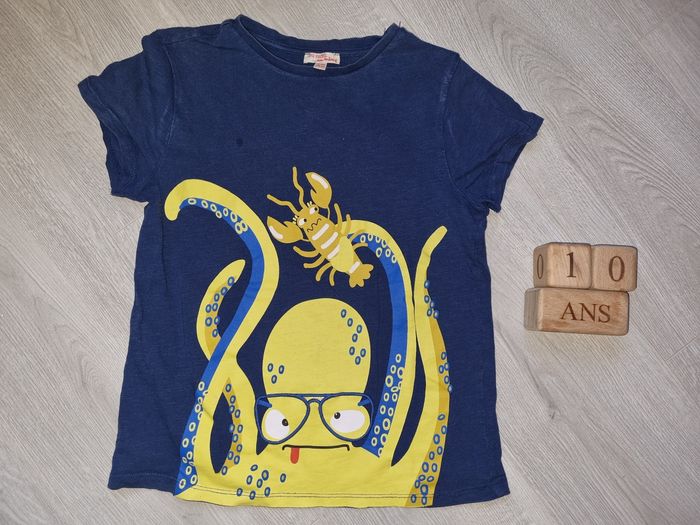 Tee-shirt pieuvre 10 ans - photo numéro 2