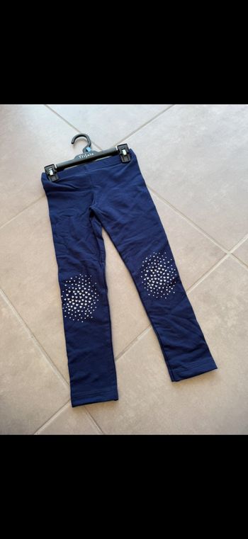 Leeging épais avec cœur argentés 6 ans