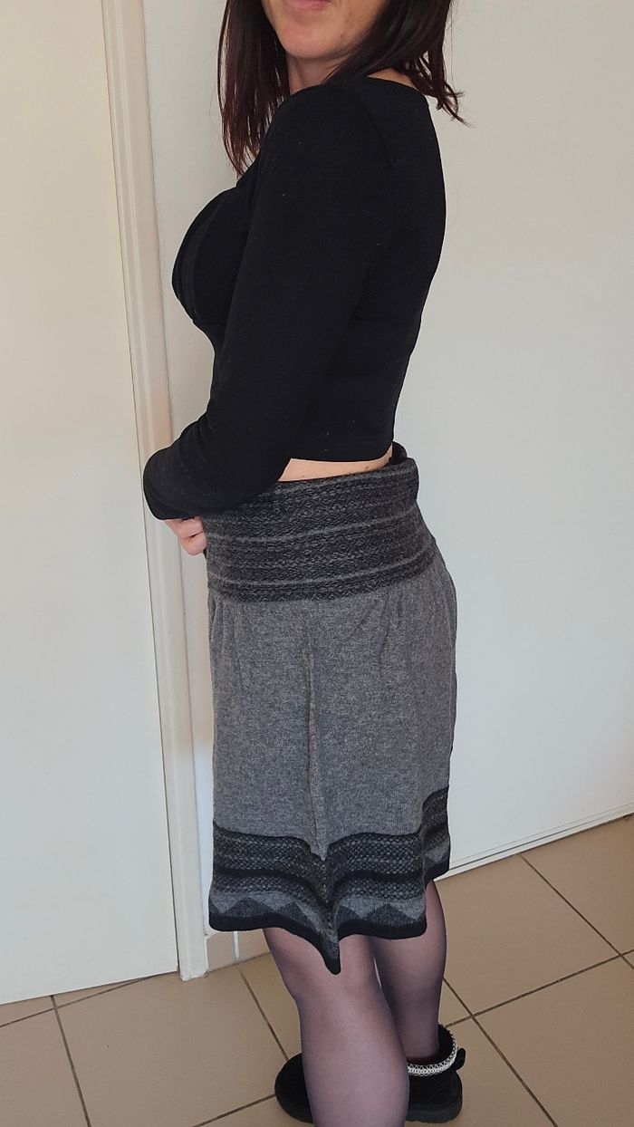 Jupe grise promod taille 38 - photo numéro 3