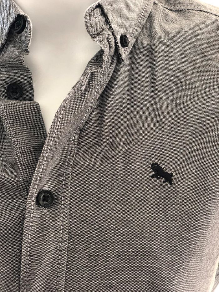 Chemise garçon H&M gris chiné - photo numéro 3