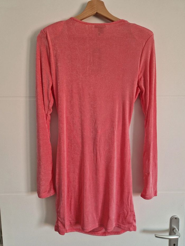 💖 Robe rose en velours –Boohoo – Taille 42 - photo numéro 5