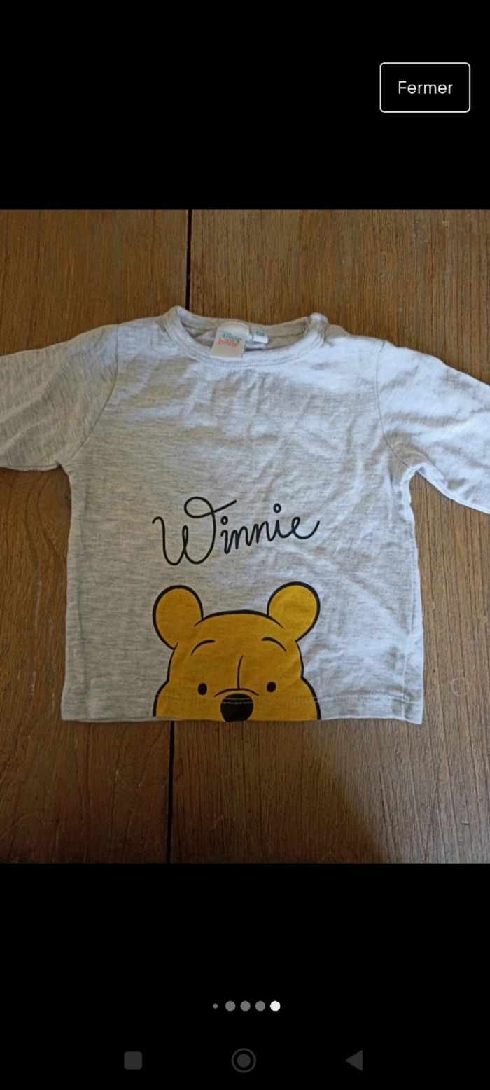 Lot de 4 t-shirt manches longues 6 mois - photo numéro 6