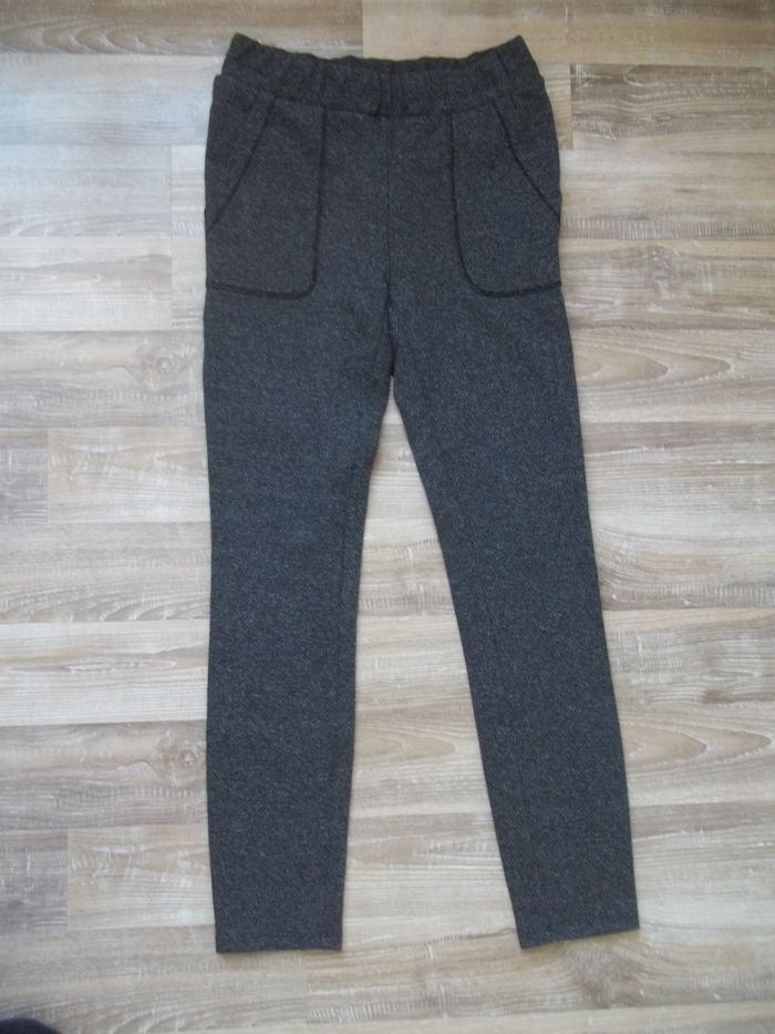 Caleçon épais chiné anthracite