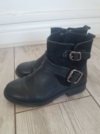 Bottines fille  en cuir André noir t 32