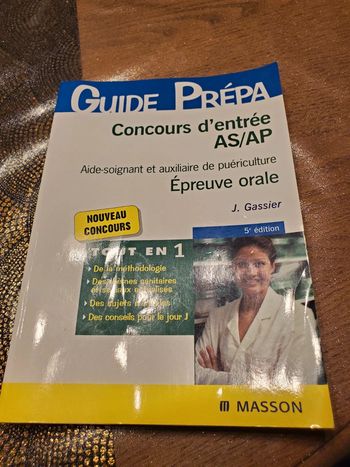 Livre guide prépa concours d'entrée AS/AP