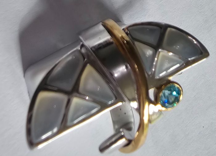 Bague en AGT 925 mil, neuf avec étiquette, taille 57⁷ - photo numéro 1