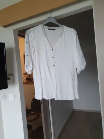 Chemise col V