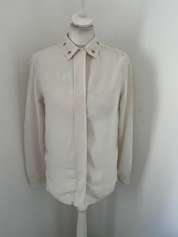 Chemisier écrue en soie Sandro S