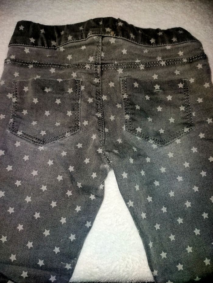 Pantalon gris étoilé LA HALLE - 3A/98CM - photo numéro 2