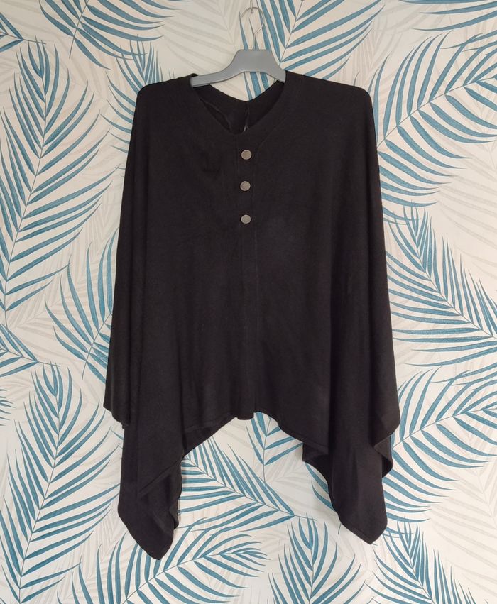 🌺 Poncho - Noir - Gérard Pasquier - L/XL 🌺