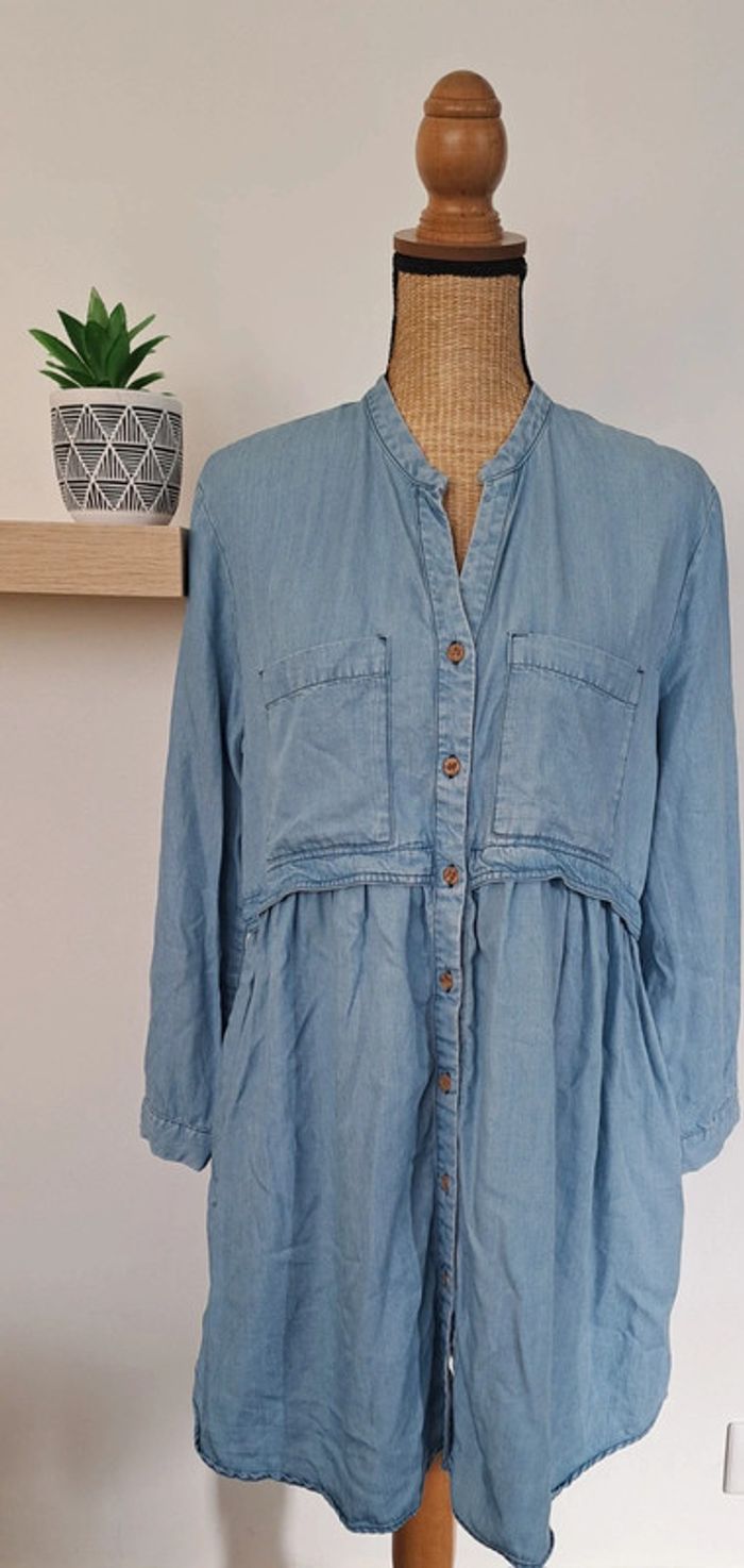 Robe bleu claire Zara - photo numéro 2