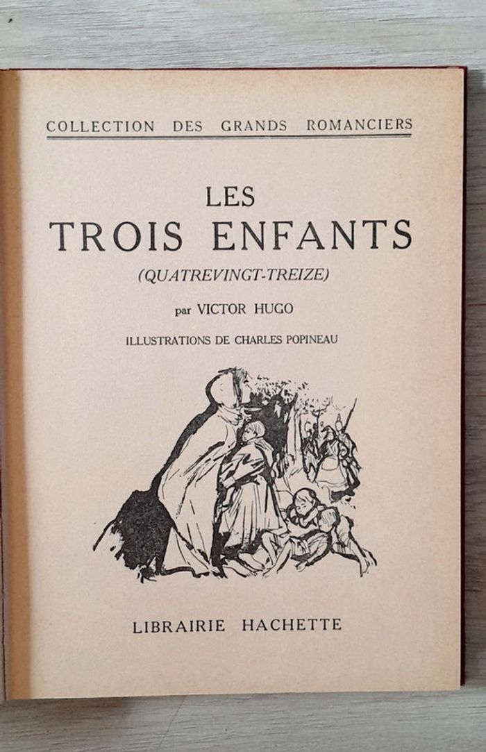 Les trois enfants (quatrevingt-treize) par Victor Hugo