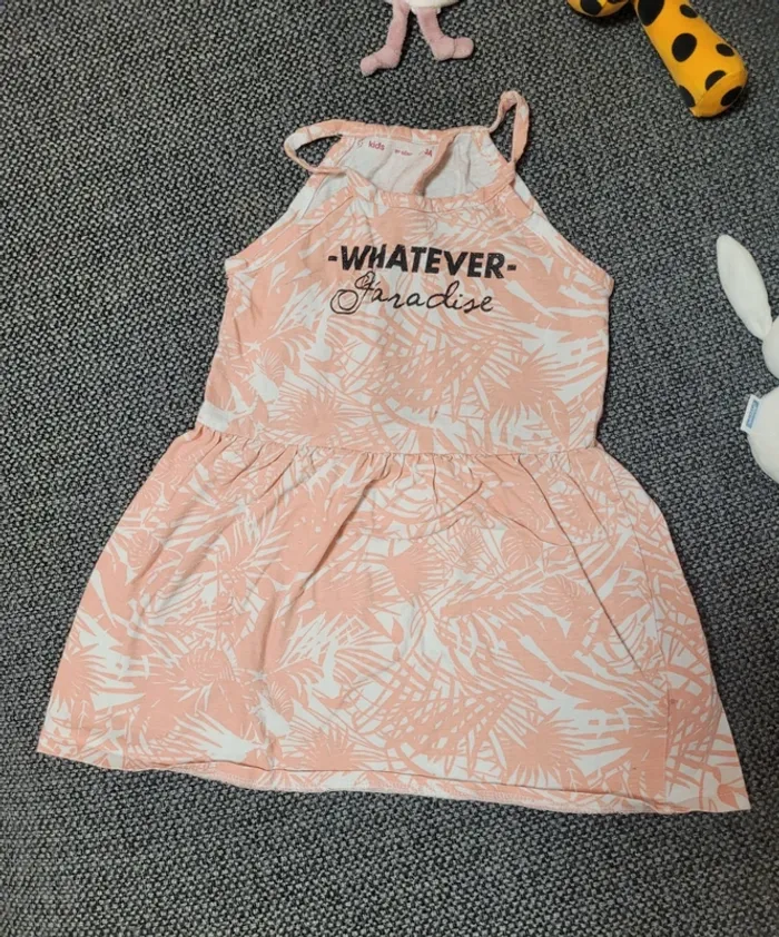 Robe légère motifs palmiers 3 ans - photo numéro 2