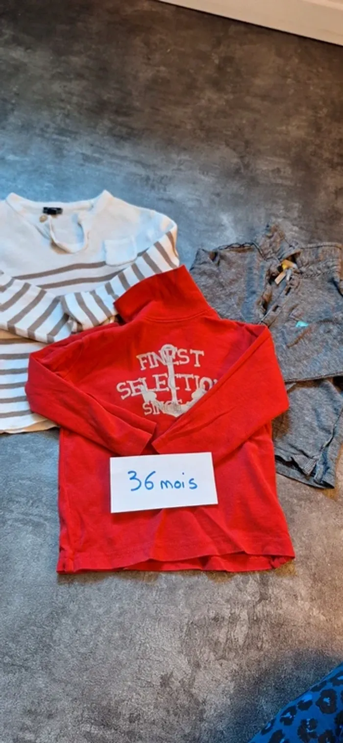 Lot de 3 tee-shirt manches longues garçon
