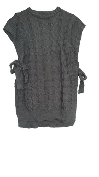 Pull tablier noir