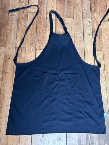 Tablier noir de cuisine Kariban 