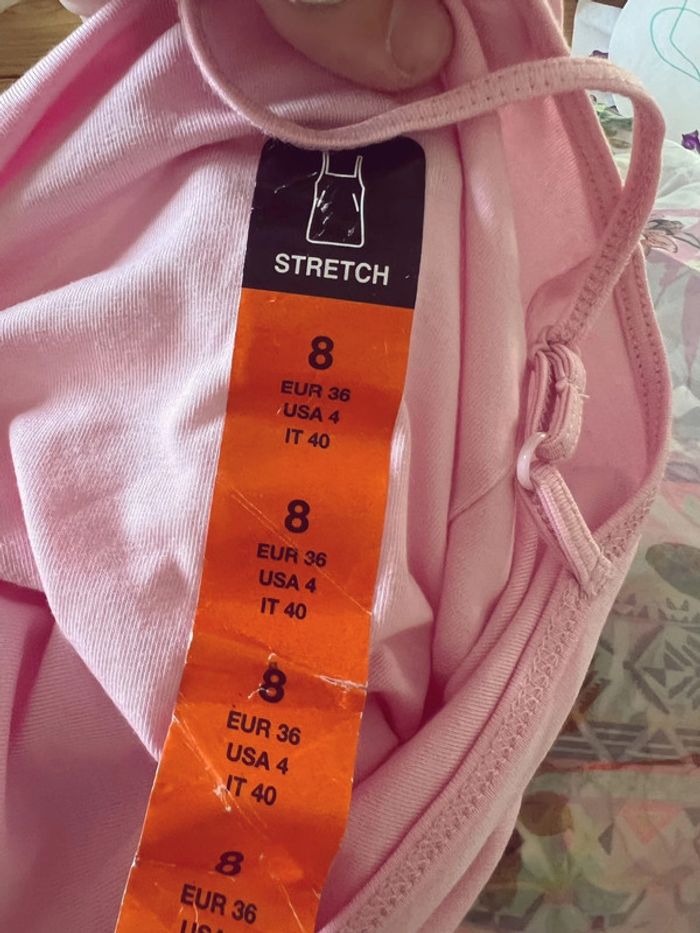 Débardeur rose pâle stretch Atmosphere Taille 36 (EU) - photo numéro 3
