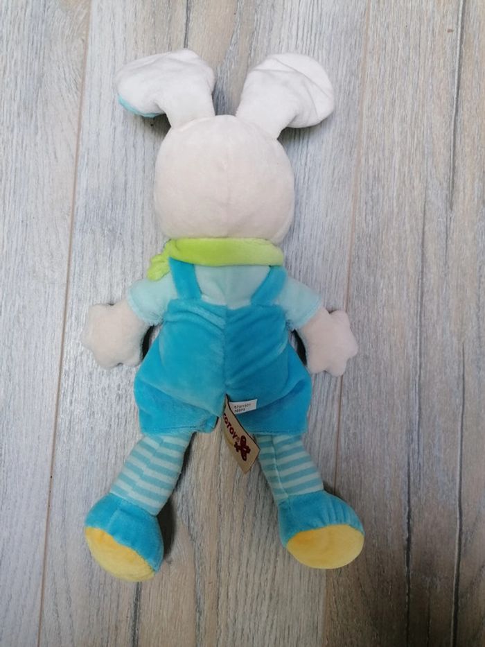 Peluche lapin bleu - photo numéro 2