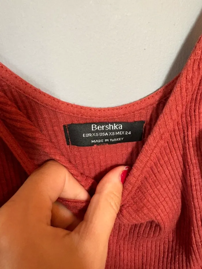 👗 Robe longue Bershka XS Terracota - photo numéro 6