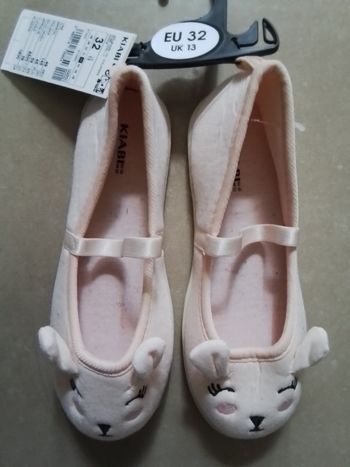 Chaussons ballerines fille en 32 KIABI NEUFS