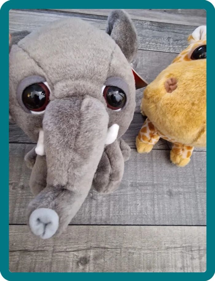 Lot de 2 peluches Big Headz