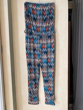 Combi pantalon bustier à motifs TU