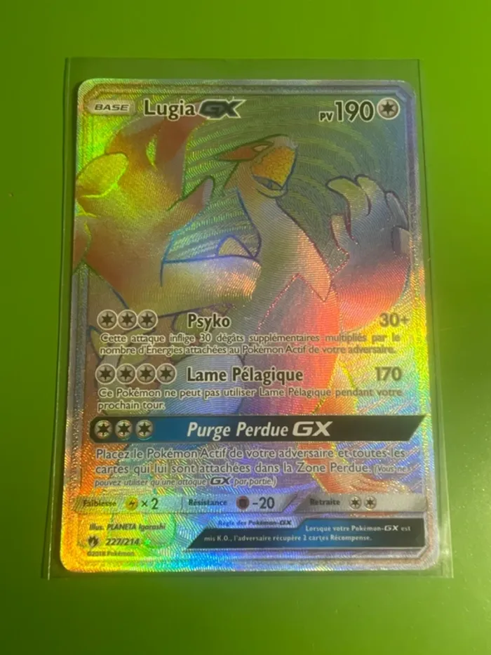 Lugia GX 227/214 (Rainbow, Arc en ciel) - Tonnerre perdu Pokémon FR
