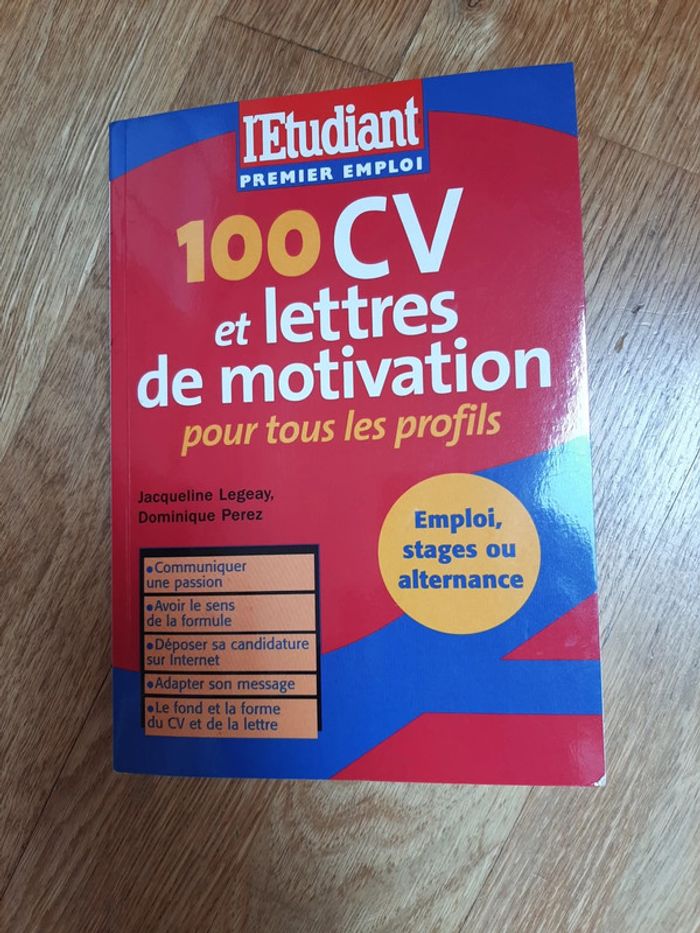 Livre de CV et lettres de motivation