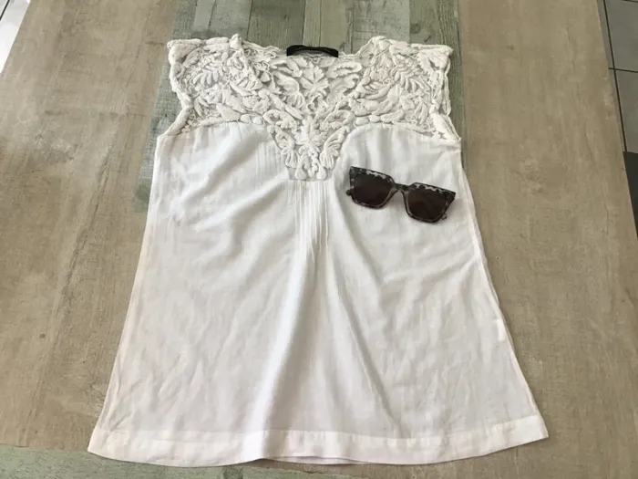 Top dentelle zara