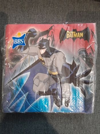 Paquet de 20 serviettes en papier batman