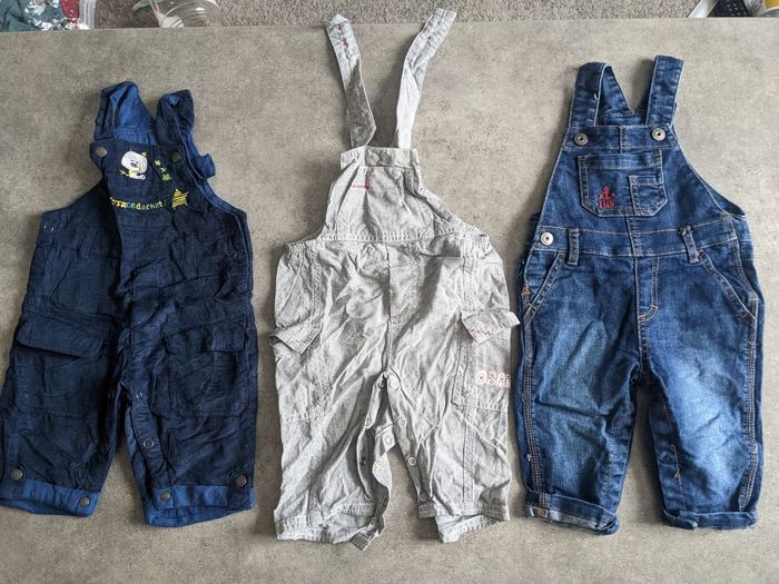Lot de 3 salopettes