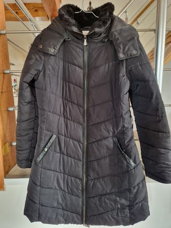 Manteau long noir taille 36 Camaïeu